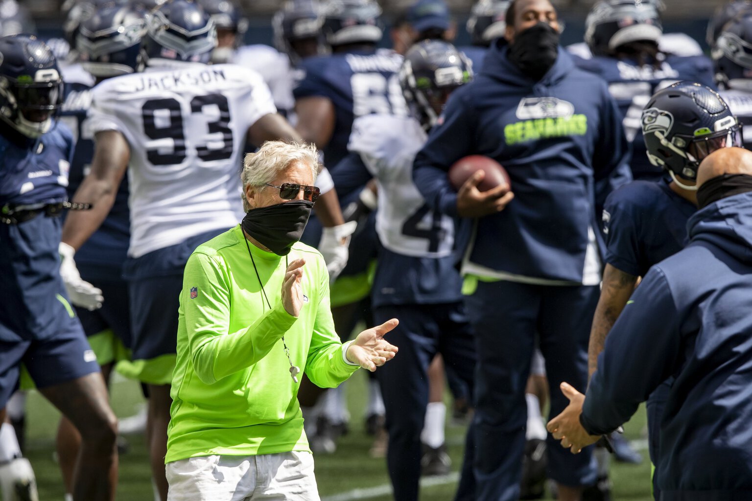 Seahawks head coach Pete Carroll