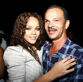 Rihanna & her dad, Ronald Fenty